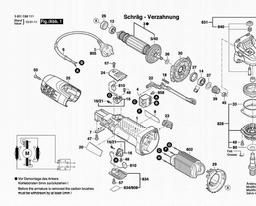 Bosch Angle Grinder 1380 spare parts