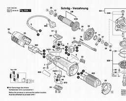 Bosch Angle Grinder GWS 7-100 E spare parts