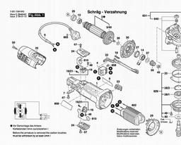 Bosch Angle Grinder GWS 7-100 T spare parts