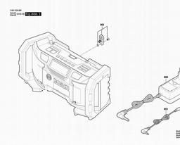 Bosch Radio Box PB 180 spare parts