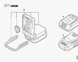 Bosch Hw-battery-lamp GLI VariLED spare parts