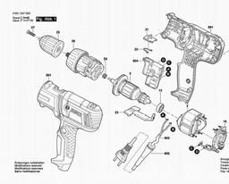 Bosch Drill Screwdriver GSR 7-14 E spare parts
