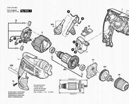 Bosch Drill GBM 6 RE spare parts
