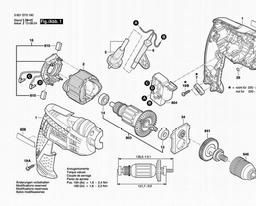 Bosch Drill GBM 10 spare parts
