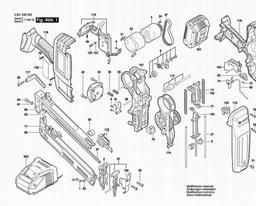 Bosch Pneumatic Nailgun GSK 18 V-LI spare parts