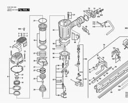Bosch Pneumatic Nailgun GSN 90-21 RK spare parts