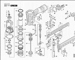 Bosch Pneumatic Nailgun GTK 40 spare parts