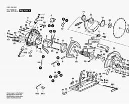 Bosch Circular Hand Saw GKS 165 spare parts