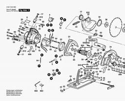 Bosch Circular Saw GKS 190 spare parts