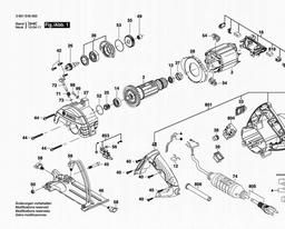 Bosch Marble Cutting Saw GDC 125 spare parts