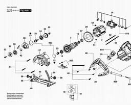 Bosch Marble Cutting Saw GDC 14-40 spare parts
