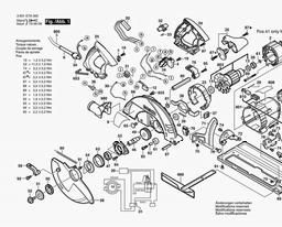 Bosch Circular Hand Saw GKS 85 spare parts