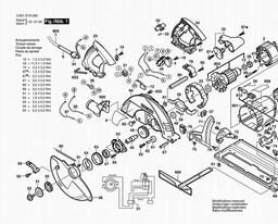 Bosch Circular Hand Saw GKS 85 spare parts