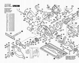 Bosch Circular Hand Saw GKS 85 G spare parts