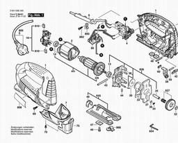Bosch Jig Saw GST 75 BE spare parts