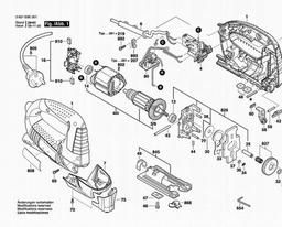 Bosch Jig Saw GST 75 BE spare parts