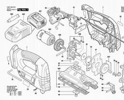 Bosch Cordless Jigsaw JSH180 spare parts