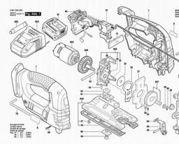 Bosch Cordless Jigsaw GST 14,4 V-LI spare parts