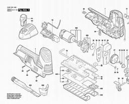 Bosch Cordless Jigsaw GST 10,8 V-LI spare parts
