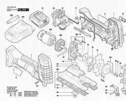 Bosch Cordless Jigsaw GST 18 V-LI S spare parts