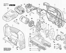 Bosch Cordless Jigsaw GST 18 V-LI B spare parts
