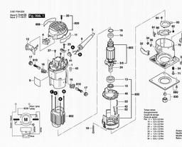 Bosch Router GKF 600 spare parts