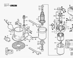 Bosch Router GMF 1400 CE spare parts