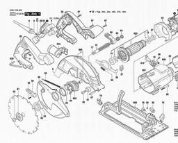 Bosch Circular Hand Saw GKS 67 spare parts