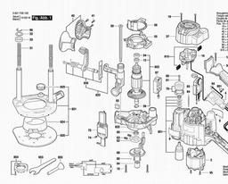 Bosch Router GOF 1250 LCE spare parts