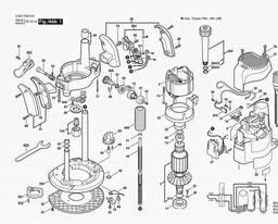 Bosch Router 1619 EVS spare parts