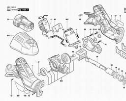 Bosch Cordl Reciprocating Saw PS 60 spare parts