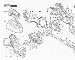 Bosch Cordl Reciprocating Saw SBS 10-A spare parts