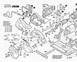 Bosch Circular Saw GKS 55 spare parts