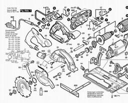 Bosch Circular Hand Saw GKS 55 CE spare parts