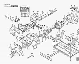 Bosch Circular Hand Saw GKS 65 CE spare parts