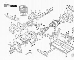 Bosch Circular Hand Saw GKS 65 CE spare parts