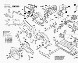 Bosch Circular Hand Saw GKS 160 spare parts