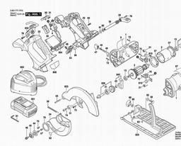 Bosch Cordless Circular Saw 1671 spare parts