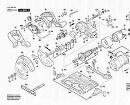 Bosch Circular Hand Saw GKS 55+ G spare parts