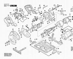 Bosch Circular Hand Saw GKS 55+ GCE spare parts