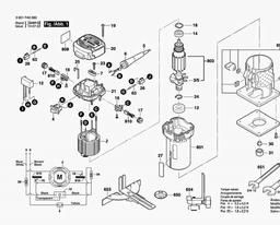 Bosch Router GMR 550 spare parts