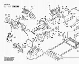 Bosch Cordless Circular Saw GKS 10,8 V-LI spare parts