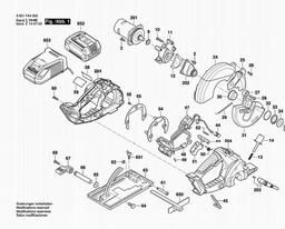 Bosch Circular Hand Saw GKM 18 V-LI spare parts