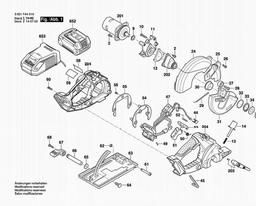 Bosch Circular Hand Saw CSM 180 spare parts