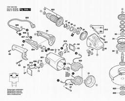 Bosch Universal Angle Grinder GWS 24-180 spare parts