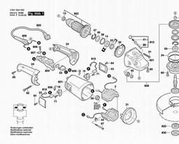 Bosch Universal Angle Grinder GWS 24-230 spare parts