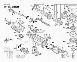 Bosch Concrete Grinder GBR 15 CA spare parts