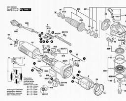 Bosch Angle Grinder GWS 11-125 spare parts