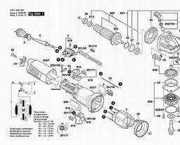 Bosch Angle Grinder GWS 9-115 spare parts