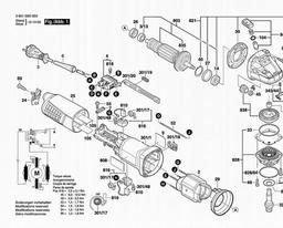 Bosch Angle Grinder GWS 11-125 spare parts